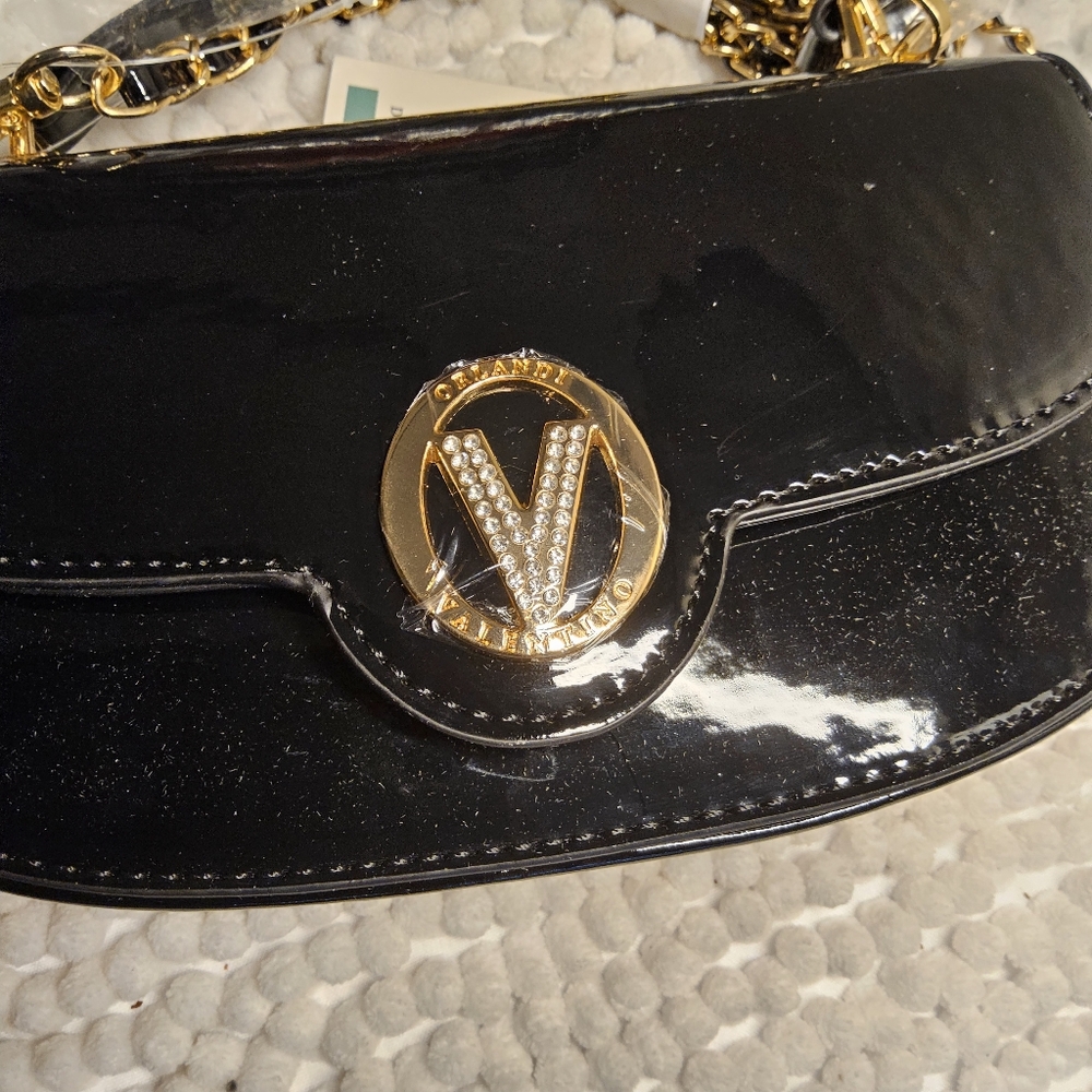 Valentino Orlandi Evening Bag with Top Handle and Removable Strap in Black - Picture 5 of 13